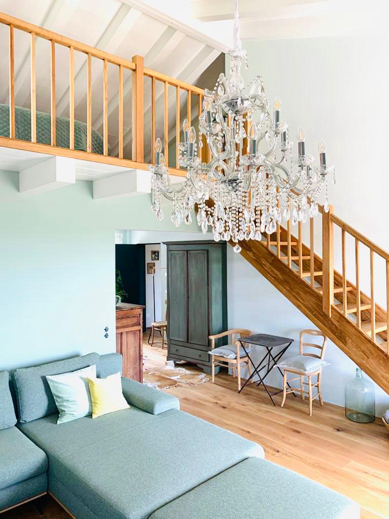 Zimmer grün Casa Dante Istrien Momjan Tom und Katarina Riederer